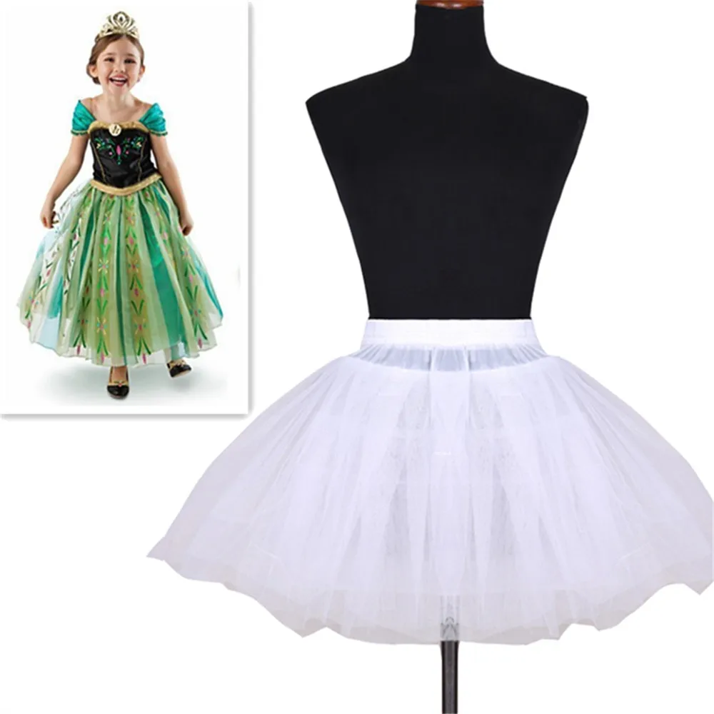 

Wedding Accessories Kids Girls Petticoat Vestido Longo Ball Gown Crinoline Skirt Petticoats In Stock