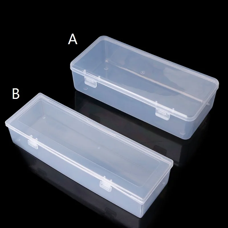 Rectangle Plastic Storage Case Collection Box Jewelry Beads Container Business Cards Box Hardware Tools Accessories Organizer