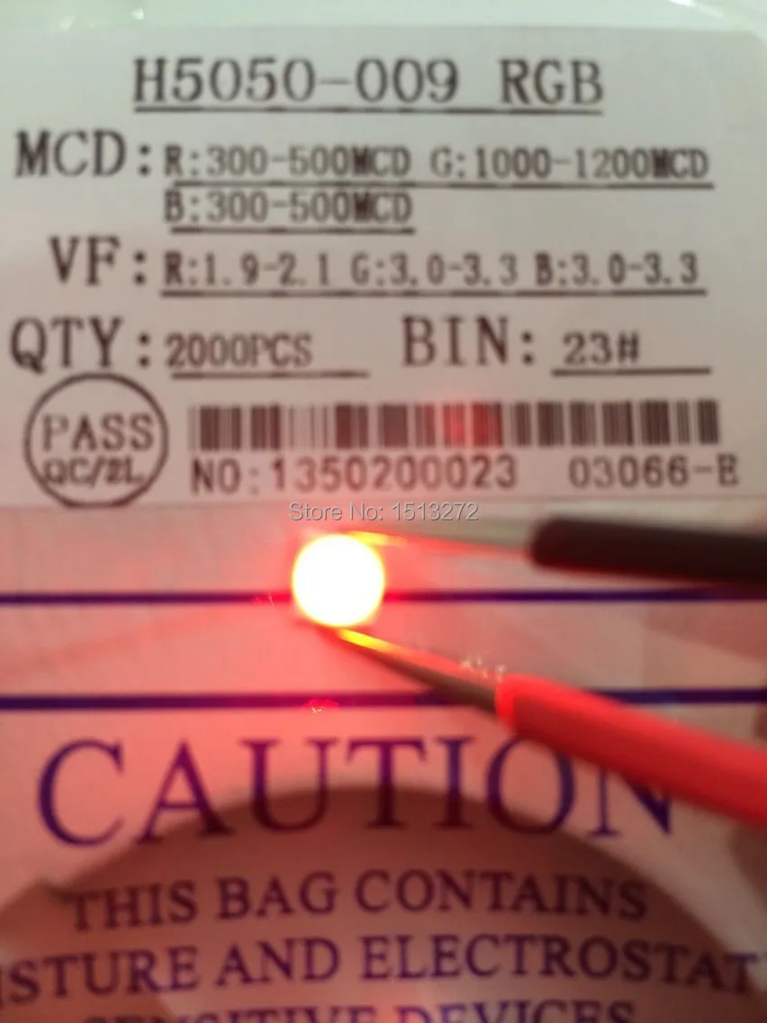 #CA SMD 5050 RGB LED High Power Flash Colorful light DIY 5050RGB Free shipping ON SALE!