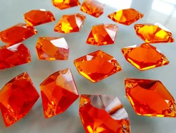 Sew on  Rhinestone Orange colour  Acryl crystal  cosmic shape 16*21mm  flatback strass Diamond Gemstone 100pcs/lot