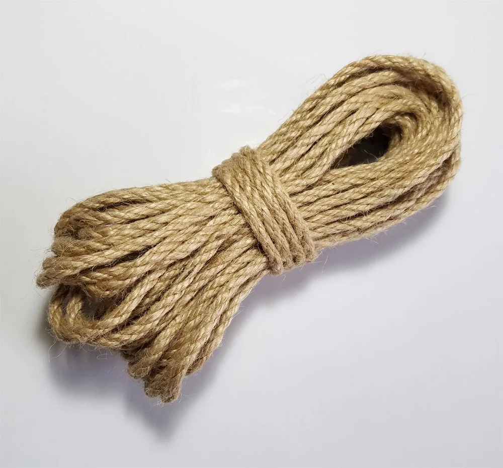 100% Natural Jute thread rope twine macrame cords for decoration handmade DIY