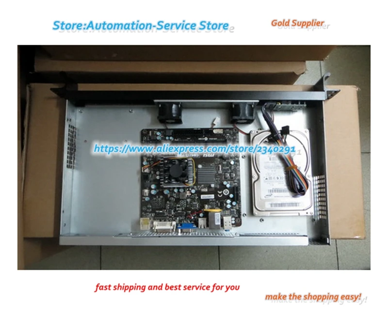 1U250L Short Crate Routers Soft Routing Firewall Industrial /POS Industrial Chassis ITX Chassis