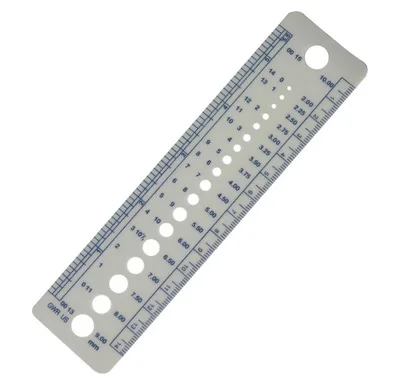 1pc Plastic Knitting Needles Gauge Sweater Weaving Tools Sewing Measuring Ruler
