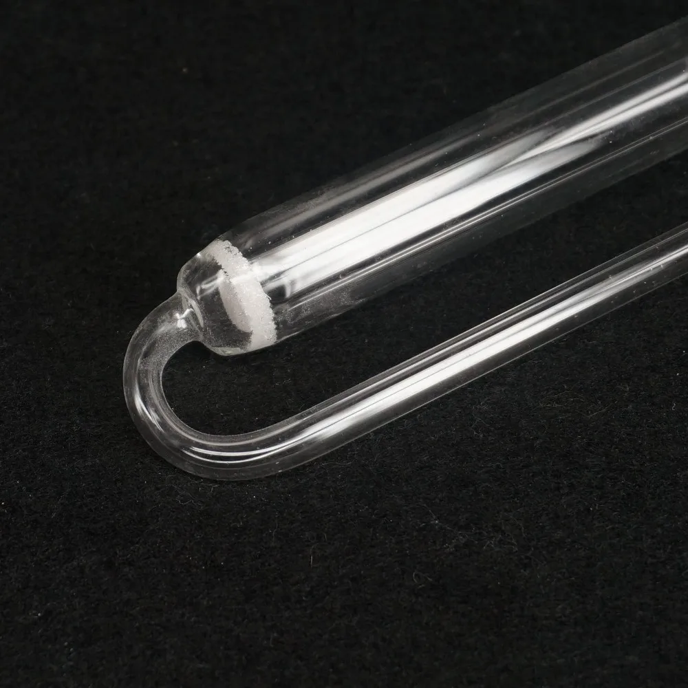 10-75ml Lab Clear Glass Porous Absorbing Tube U-shape Gas Sampling Bottle Ware