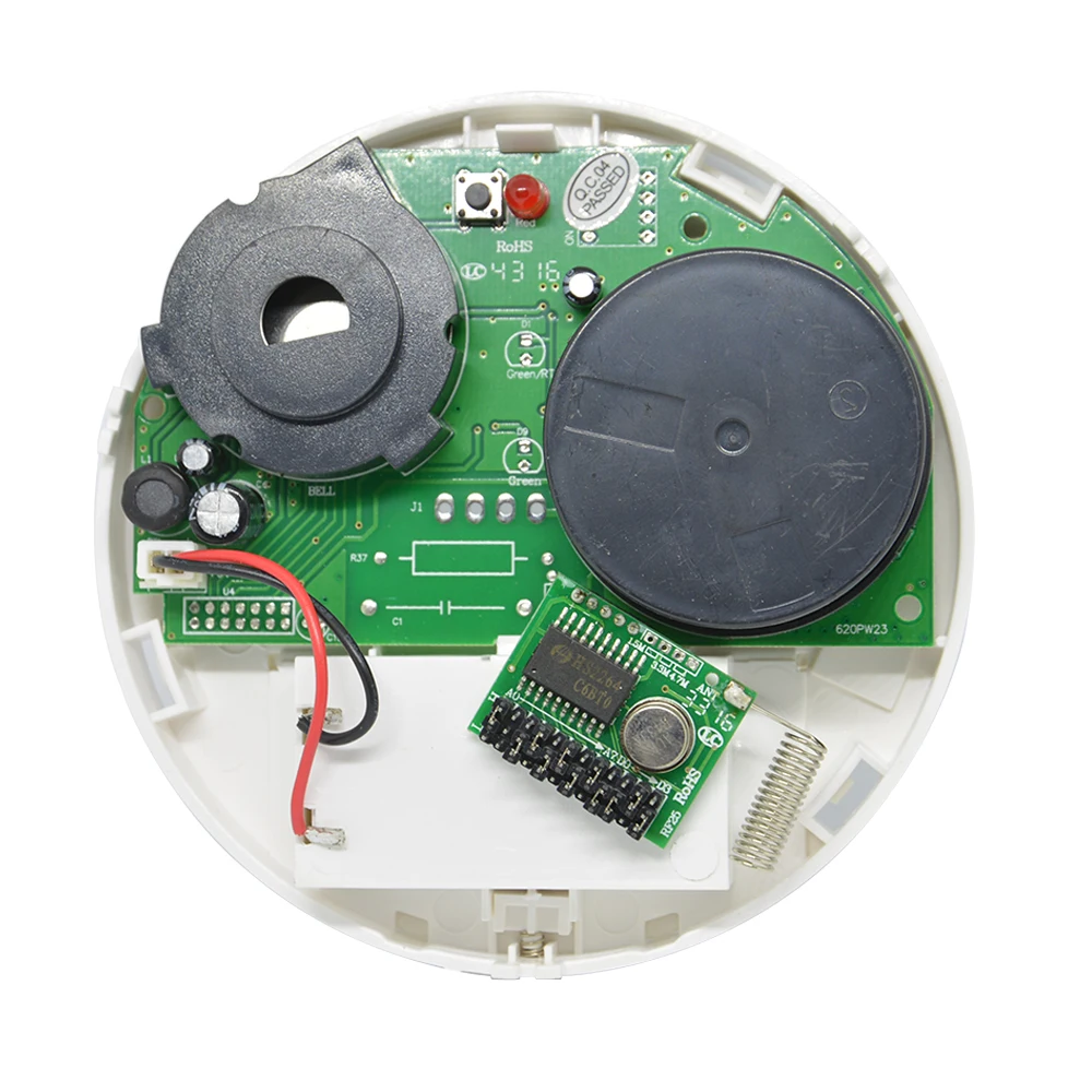 GSM Alarm System Accessories Wireless Smoke sensor Home Security Alarm Fire Control Detector 433MHz NO battery For Free Shipping