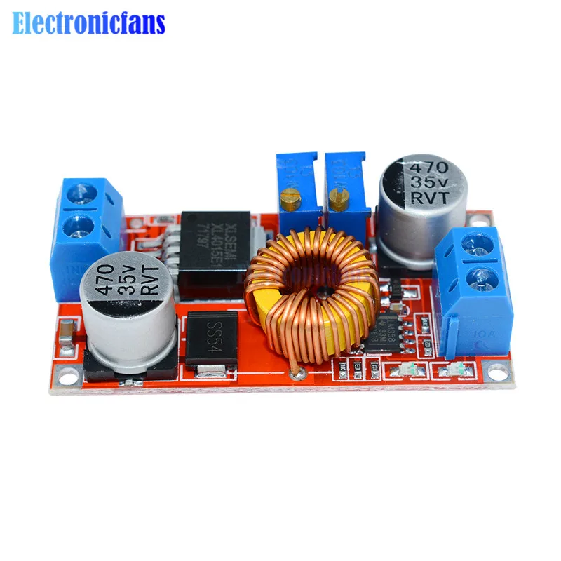 CC/CV Adjustable Max 5A Step Down Buck Charging Board XL4015 Lithium Battery Charger Converter Module DC-DC 0.8-30V To 5-32V