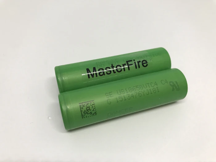 

MasterFire 10pcs/lot 18650 US18650VTC4 3.7V 2100mAh 30A High Drain Rechargeable Lithium Battery E-Cigarettes Batteries Cell VTC4