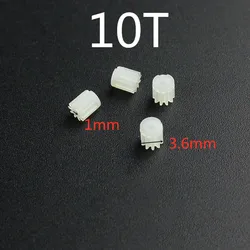 New Arrival 4pcs 3.6mm 1mm 10T 10Teeth Small Gears For 720 816 8520 Coreless Motor Engine R/C JD385 Drone Quadcopter Spare Parts