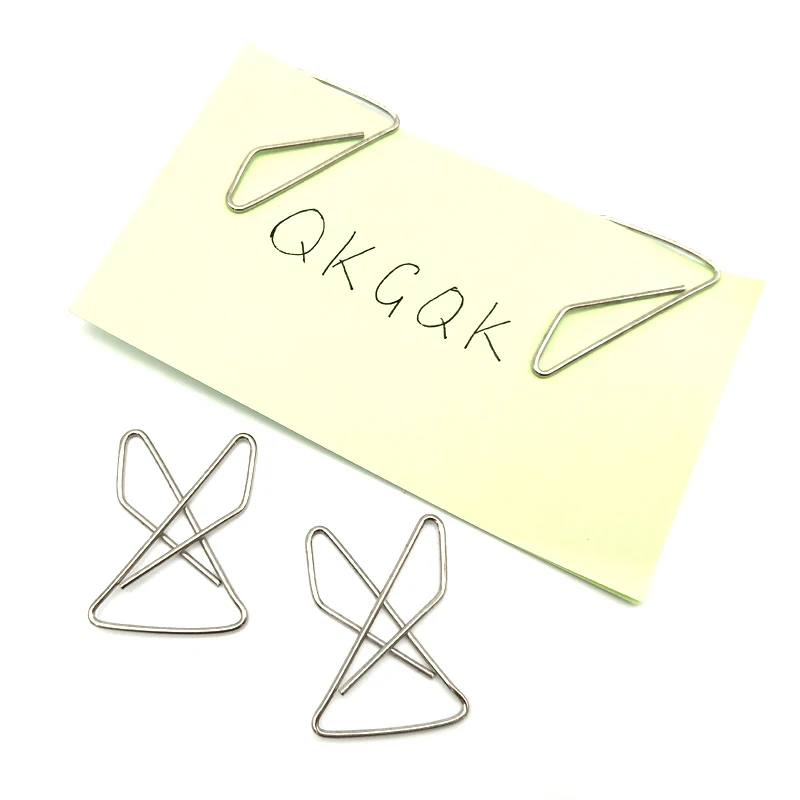 10pcs Paper Clips Metal Fashion Silver Butterfly Paper Clips Bookmark Metal Clip Active