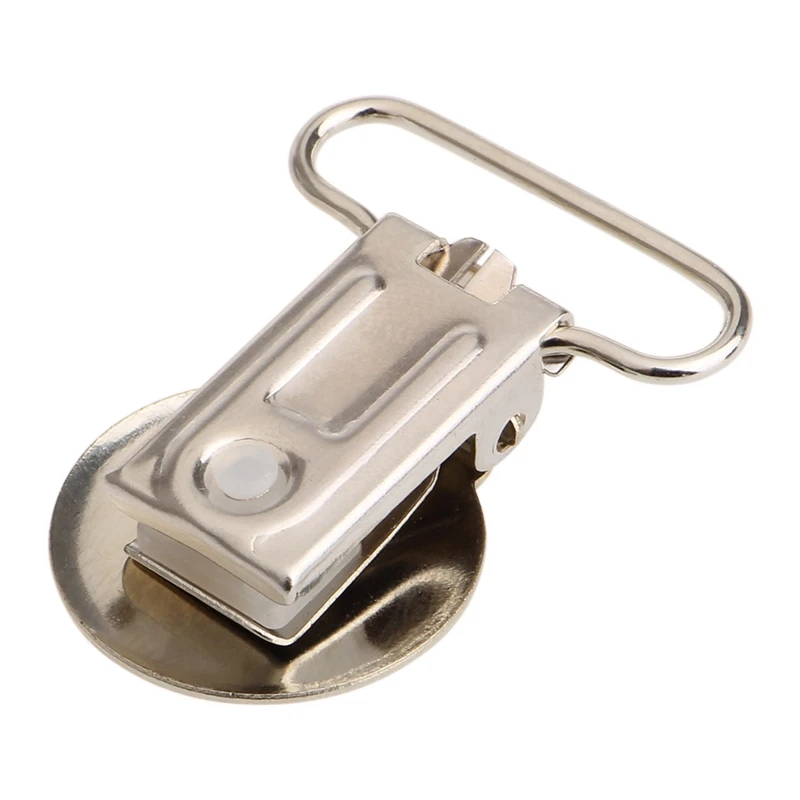 10Pcs Baby Infant Metal Clips Pacifier Holders Shape Alloy Suspender Hook DIY for Making Pacifier Holders Bib Clip