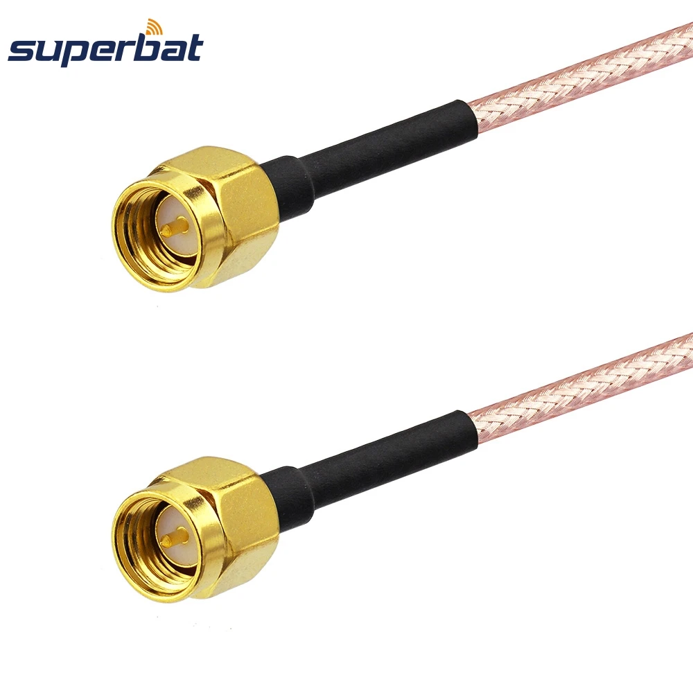Superbat SMA Male to Plug Straight Connector RF Pigtail Coaxial Cable RG316 180cm for Wireless LAN Devices External Antenna