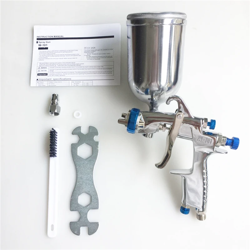 Japan Quality W101-H4 Spray Gun HVLP Manual Car Painting Gun,Gravity Feed Type With 400CC Cup Pistola De Pintura