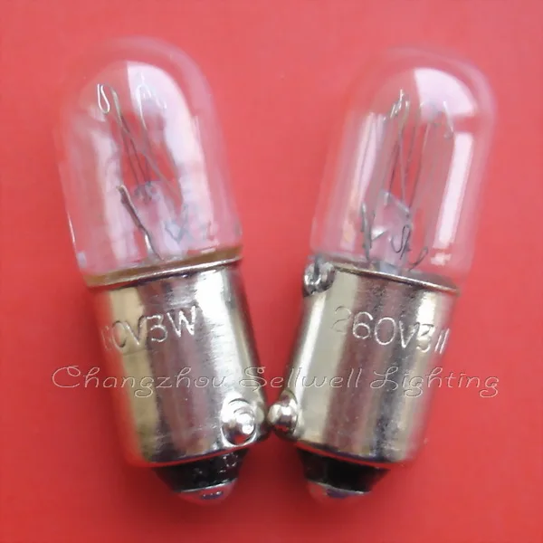 

Miniature light 260v 3w ba9s t10x28 A711 GOOD 10pcs sellwell lighting