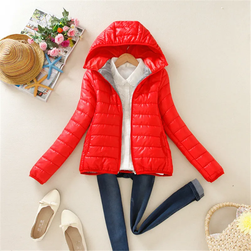 2019 High Quality Winter Women Jacket Coat Warm Ultralight Parka Jacket Coat Ladies Jacket Slim Short Padded Women 6 colors