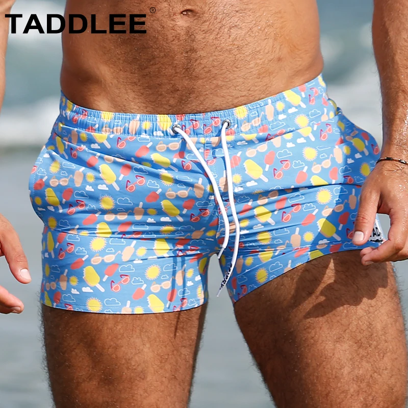 Taddlee Brand Swimwear Men Swimsuits Boardshorts Sexy Short Beach Board Surf Trunks Boxer Quick Dry Long Swimming Shorts 2019