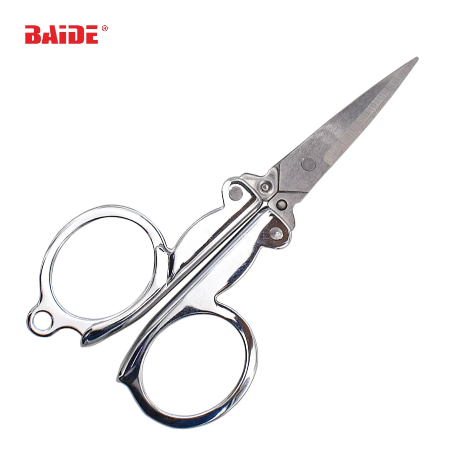 

Hot sale Portable Folding Scissors Mini Folding Scissors Travel Scissors Color Silver,DIY titanium steel Scissors 700pcs/lot