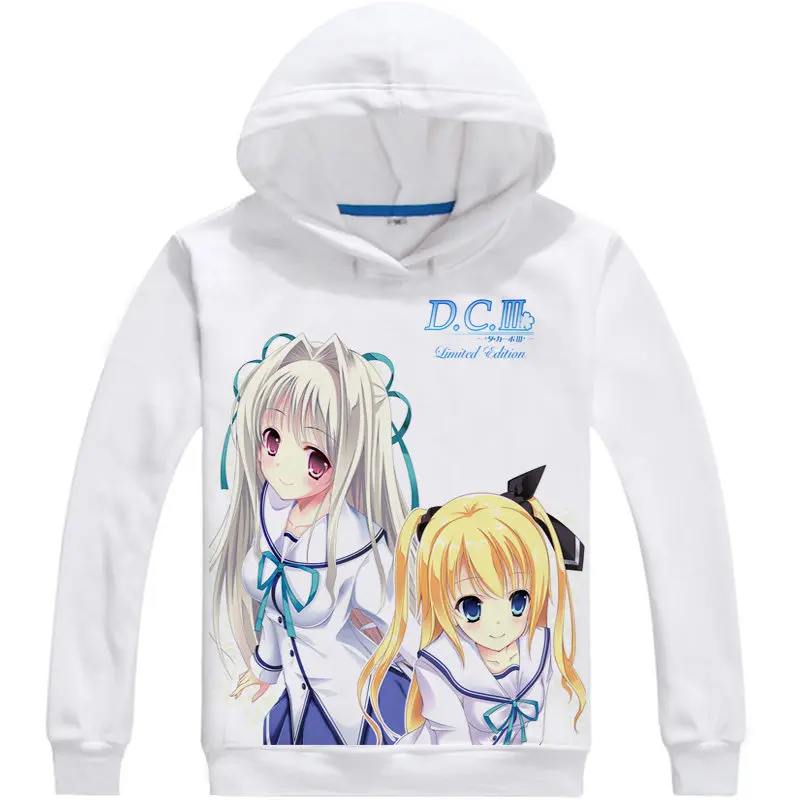 Da Capo D.C.III Hoodie Anime CHARLES YOSHINO Cosplay Unisex hoodies Cute Sweatshirts Japanese Cartoon Fans