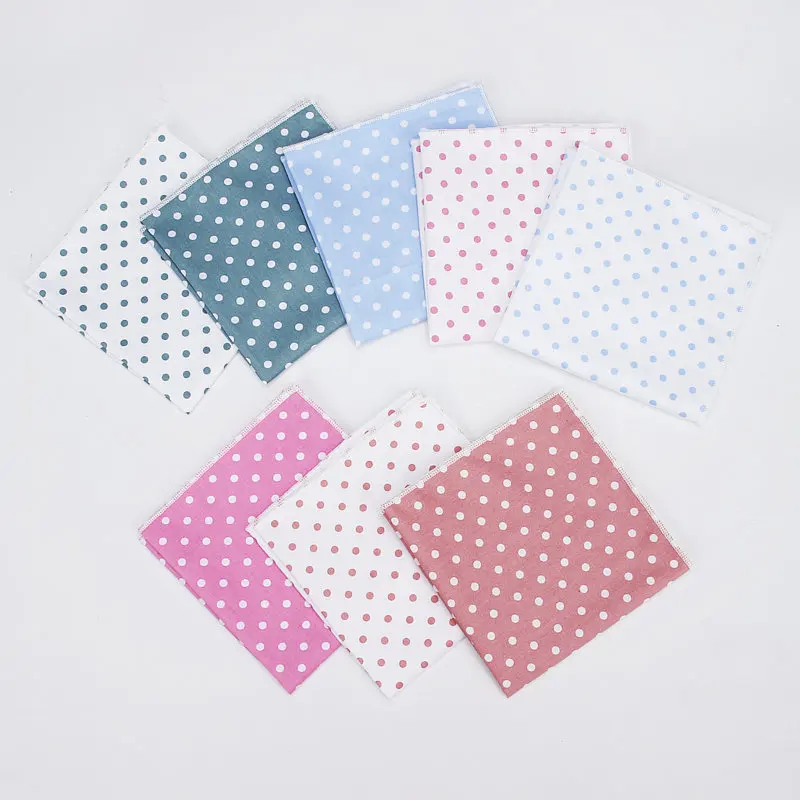 2018 Thương Hiệu Mới nam Thời Trang Cotton Chấm Túi Ô Vuông Dành Cho Nam Khăn Tay Cưới Vintage Hanky Phù Hợp Với Túi Hankies Khăn