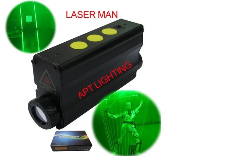 DJ lighting Focusable Stage Double head laser beamer stage props 532nm Green Laser Sword  laser man show Dual Direction light