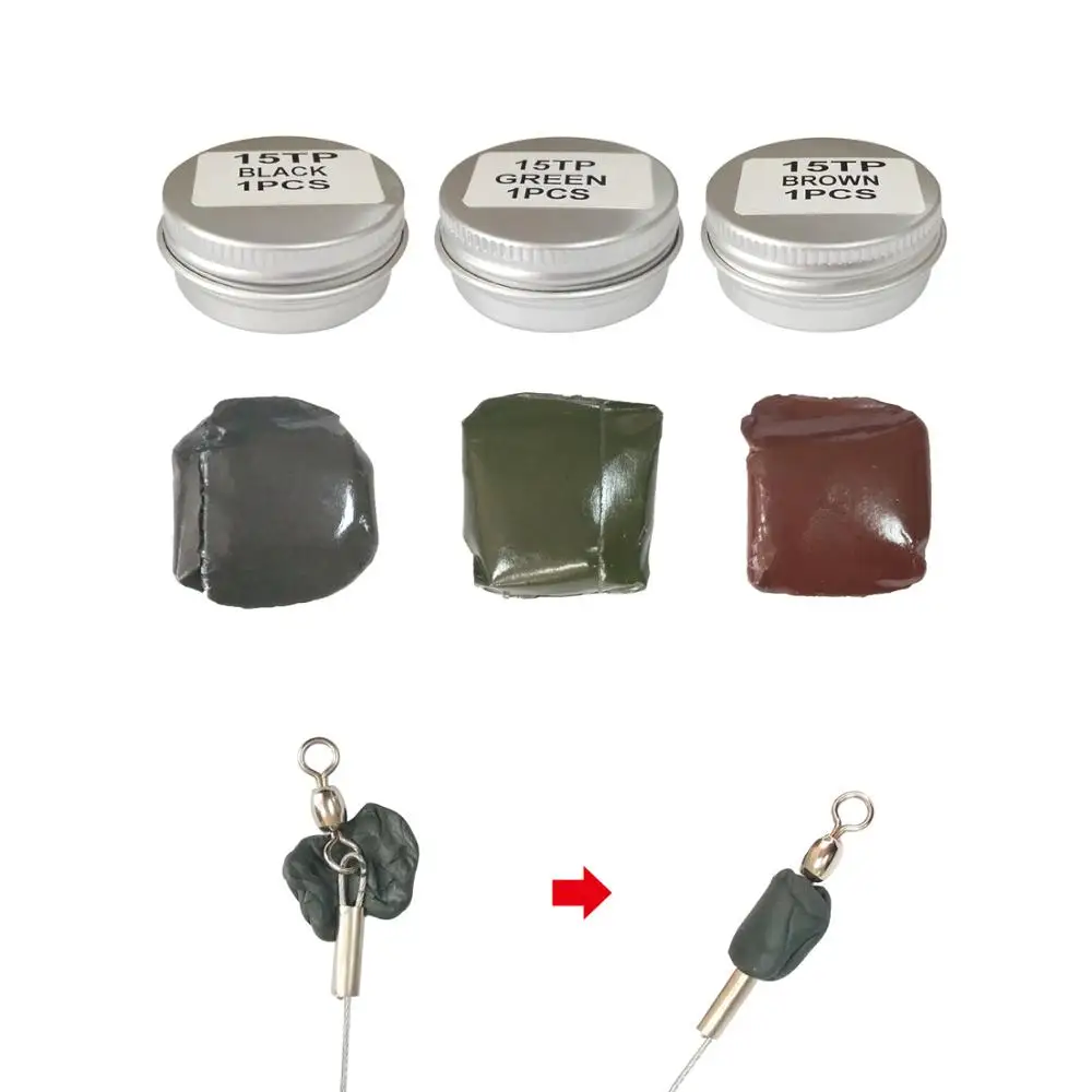 15g Tungsten Mud Rig Putty Weight Soft Fishing Sinkers Carp Fishing Terminal Tackle Bait rigs lure Fishing Accessories
