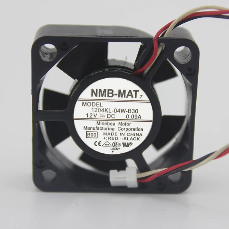 Original 1204KL-04W-B30 B39 12V 0.09A 3CM 3010 2-wire 3-wire cooling fan