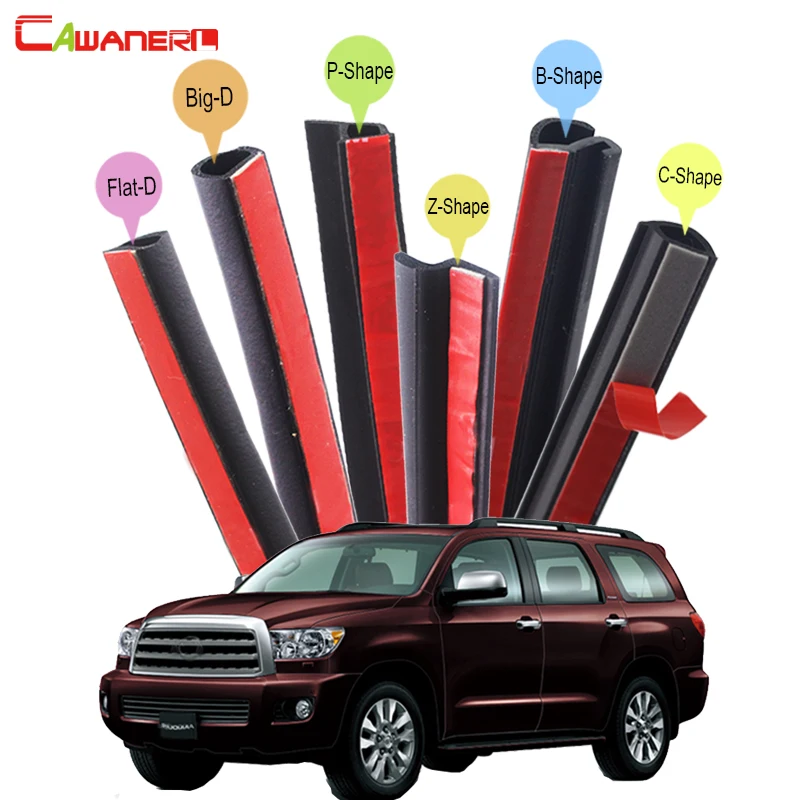 

Cawanerl Whole Car Sealing Strip Kit Rubber Seal Edge Trim Weatherstrip For Toyota 4Runner FJ Cruiser Fortuner Sequoia Venza