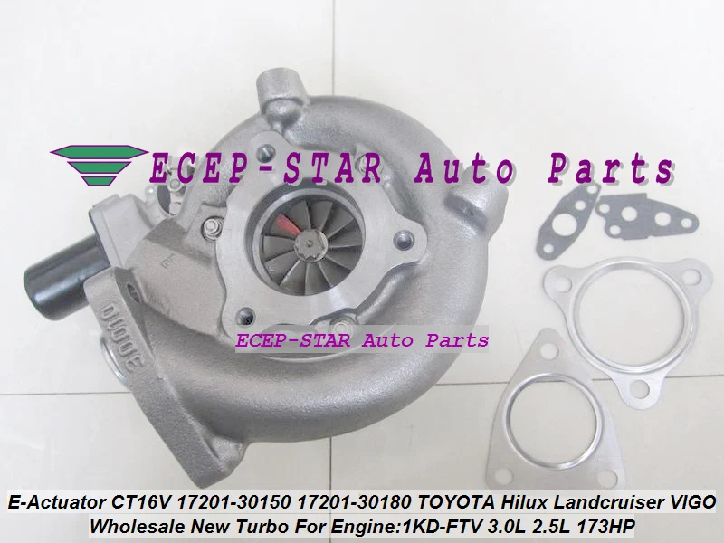 + solenóide do atuador elétrico CT16V 17201-30150 17201-30180 Turbo para TOYOTA Hilux Landcruiser KZJ90 KZJ95 VIGO 1KD-FTV 3.0L 2.5L