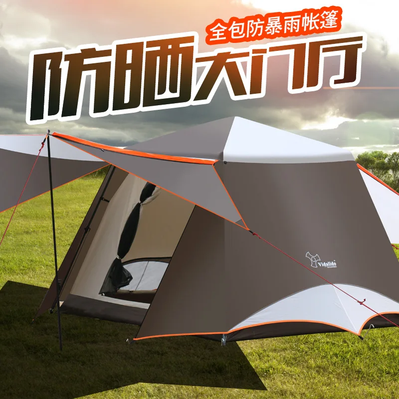 Automatic tent camping pergola family camping outdoor fishing leisure speed open tent sunshade rainproof