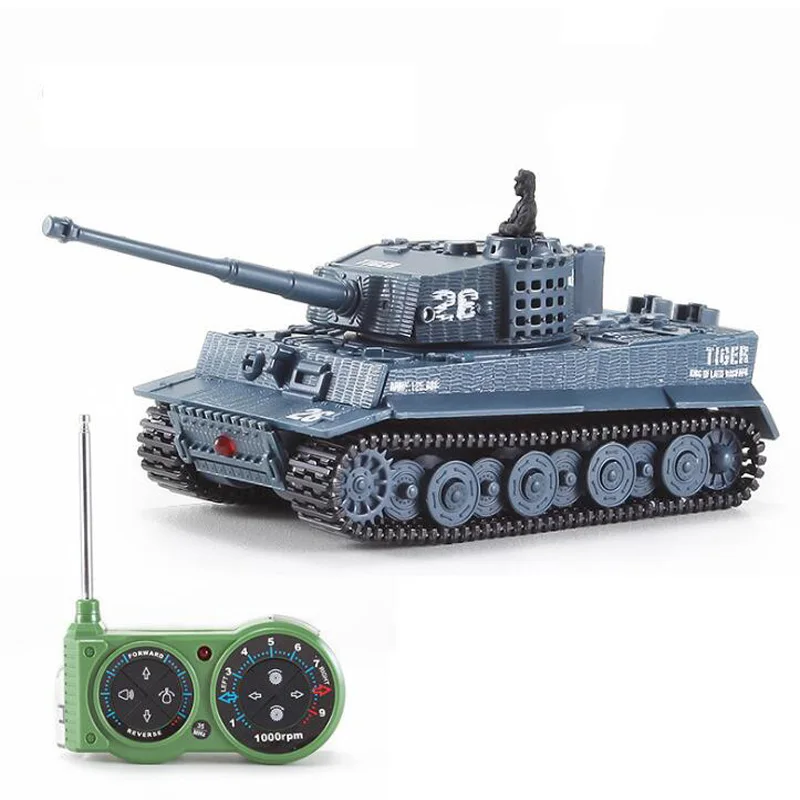 Remote Control Mini Tank 1:72 Simulation German Tiger Tank Military Model With Sound Mini Tank Remote Control Car Children\'s Toy