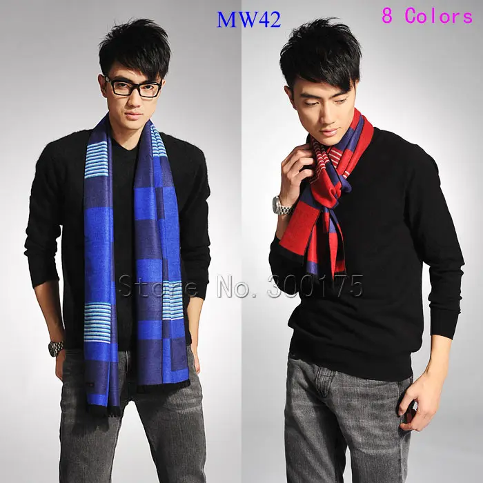 

Men Women Winter High-Grade Double Side Brushed Cotton Viscose Scarf Long Soft Warm scarf 8 Colors Choice