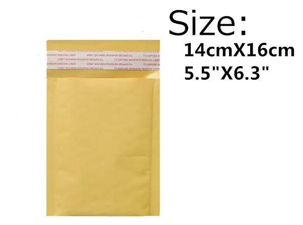 100PCS/LOT  Kraft Bubble Mailers Padded Envelopes Bags 5.5