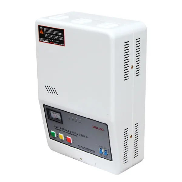 DELIXI Single Phase AC Voltage Stabilizer SVC-B 7000VA Wall-mounted Voltage Regulator Regulated Power supply 150-250V to 220V