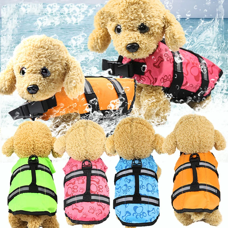 Clothes For Dogs Cute Pet Dog Save Life Jacket Safety Clothes Life Vest Dog Clothes Summer Swimwear For Small Medium Large Dogs