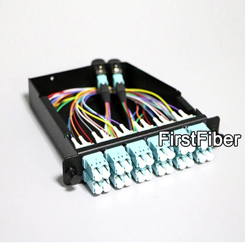 24 Fiber MPO  Breakout Cassette with MPO to LC Cable splitter