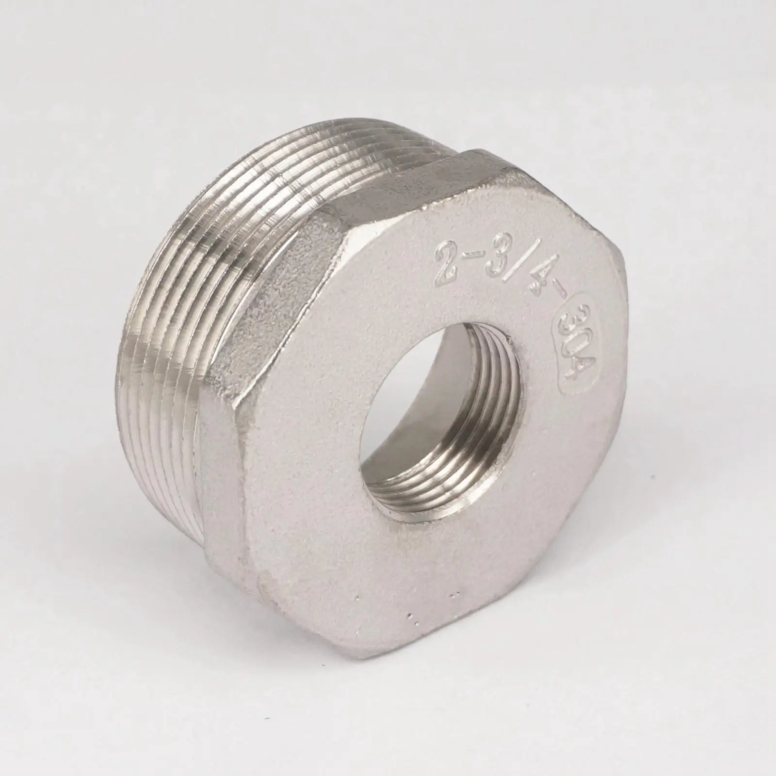 

304 Stainless Steel Reducer 2" BSP Male Thread to 3/4" BSP Female Thread Reducing Bush adapter Fitting Gas Air Water Fuel