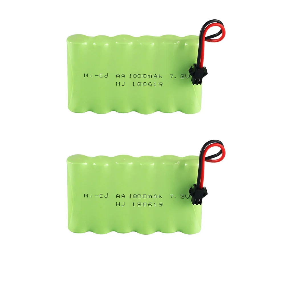 

2PCS/lot 7.2V 1800mah NICD Battery For RC Cars Trucks Tank Trains Boats 7.2v battery Pack for RC toys Guns car parts M type