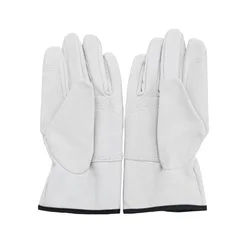 New Leather Work Safety Gloves Soft Pig Skin Better Grip For Garden Working Driving Riding  Hands Protection