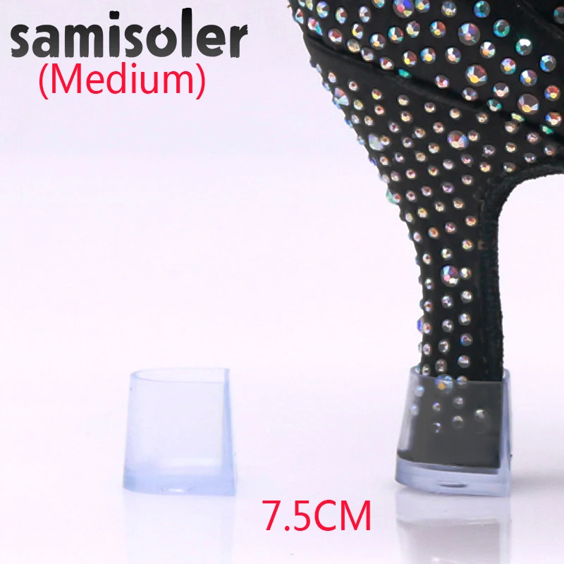 SamisolerUSHINE High heel Latin Protector Heel Dance Covers Heel Stoppers non-slip Silicone High Heeler For Wedding Latin Dance