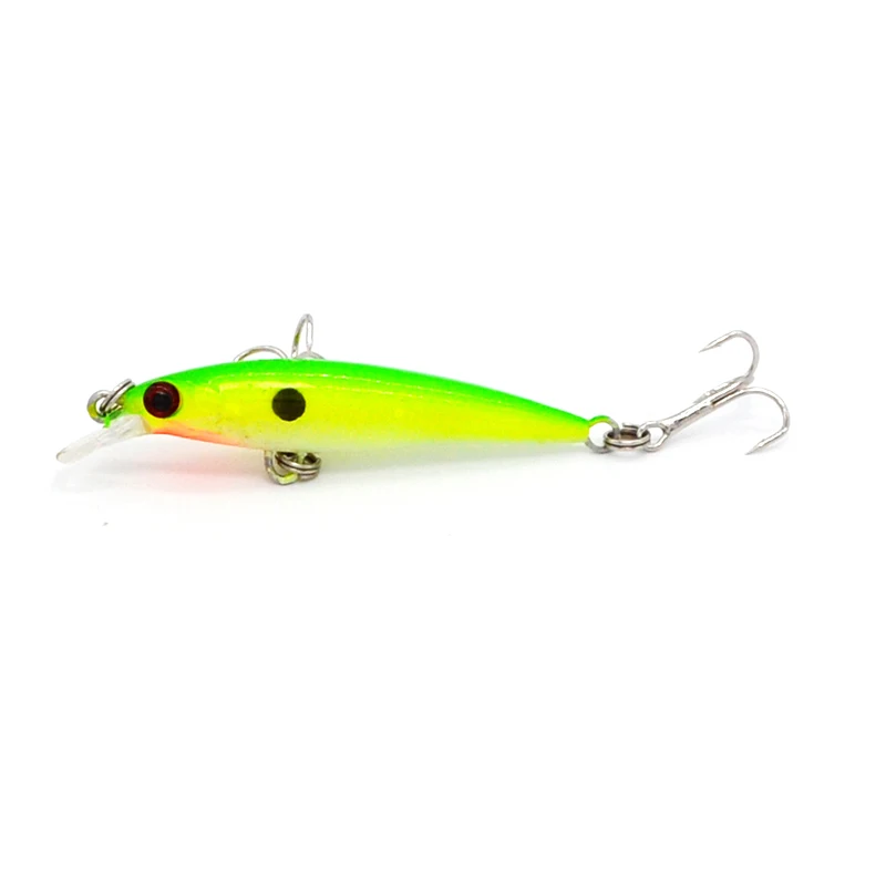 1Pcs 5cm 2.1g Pesca Small Fishing Lure Minnow Wobbler Laser Minnow Plastic Artificial hard lure Crankbait Lifelike bait 3D Eyes
