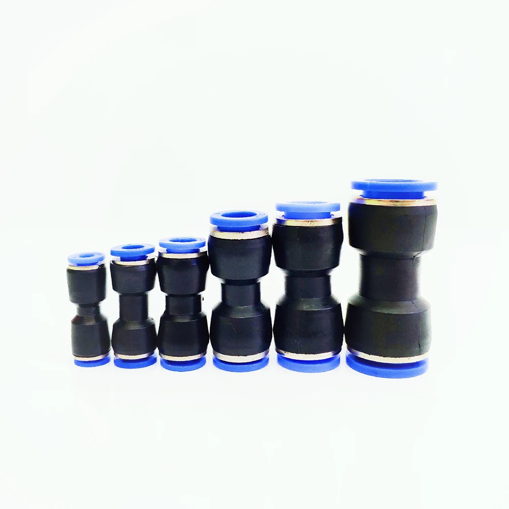 Pneumatic fittings Cylinder PU 8mm 6mm 4mm air water Hose Tube One Touch Straight Fittings Pneumatic air valve Connector tube
