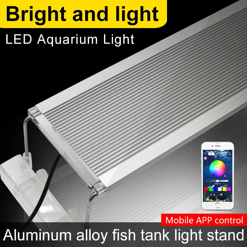 60-80CM RGB Aquarium Led Light Marine SMD 5050 LED Aquarium Lighting Fish Tank Light Lamp For Aquarium LED Lighting Bracket 60CM