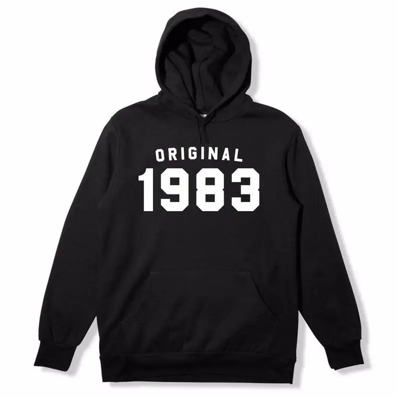 

Sugarbaby New Arrival Original 1983 Hoodie 35th Birthday Gift Hoodie Vintage Hoody Gift For Her Classic Hoodie drop shipping