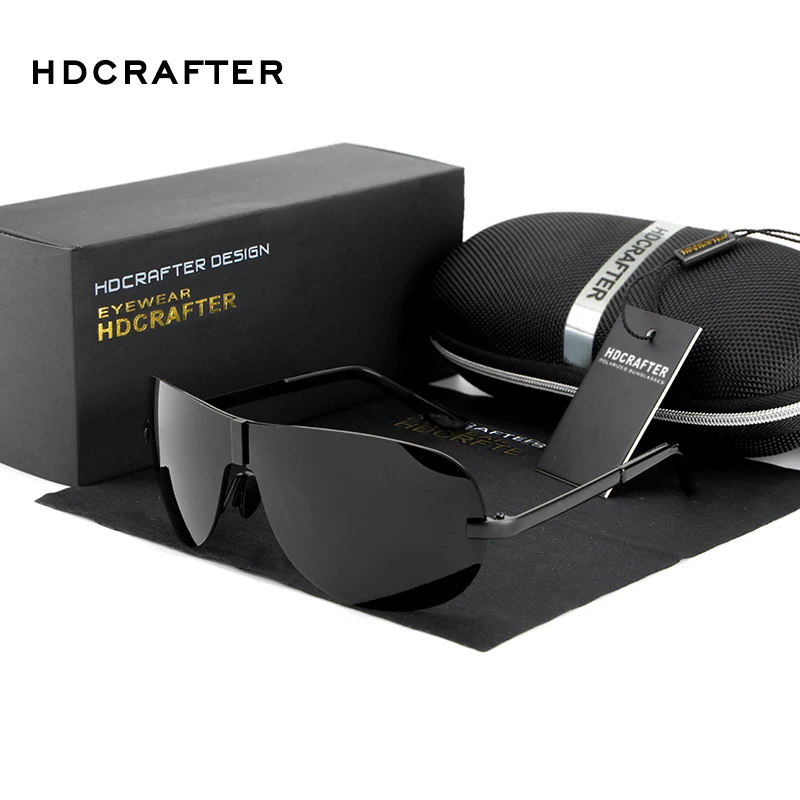 HDCRAFTER Brand Designer Sunglasses Men 2018 Polarized Driving Sun Glasses for Male Accessories Cool oculos de sol masculino