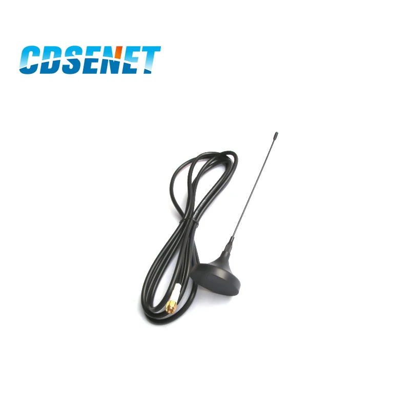 Antena 4P SMA męska 433/470/886/915MHz 2.4G Wifi UHF TX-XPL-100 3.5dBi o wysokim zysku, z podstawą magnetyczną i przyssawką do komunikacji