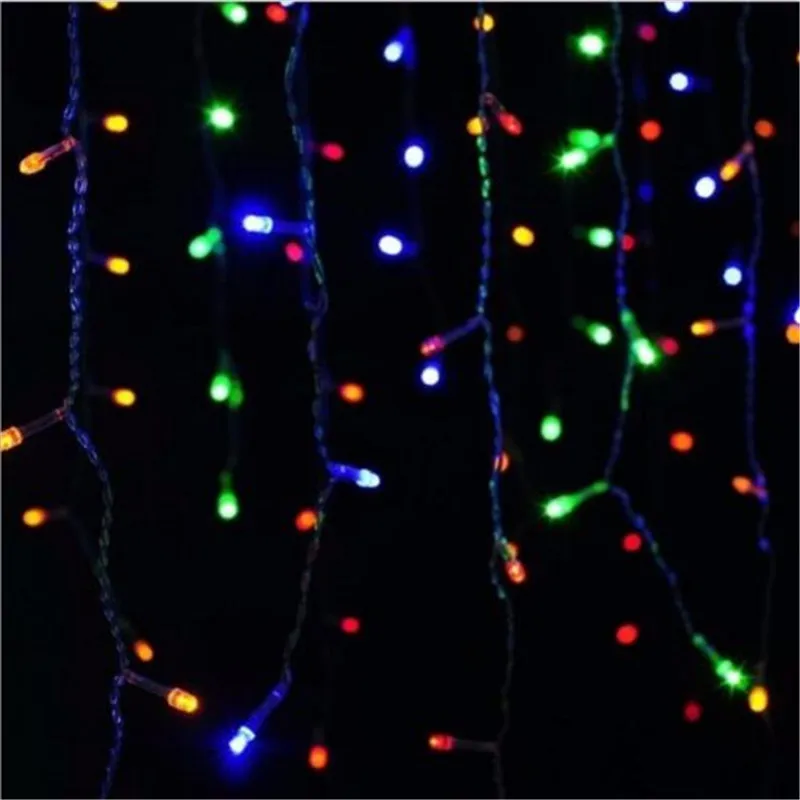 String lights Christmas outdoor decoration Drop 4.5m Droop 0.3m/ 0.4m/0.5m curtain icicle string led lights Garden Party 220V