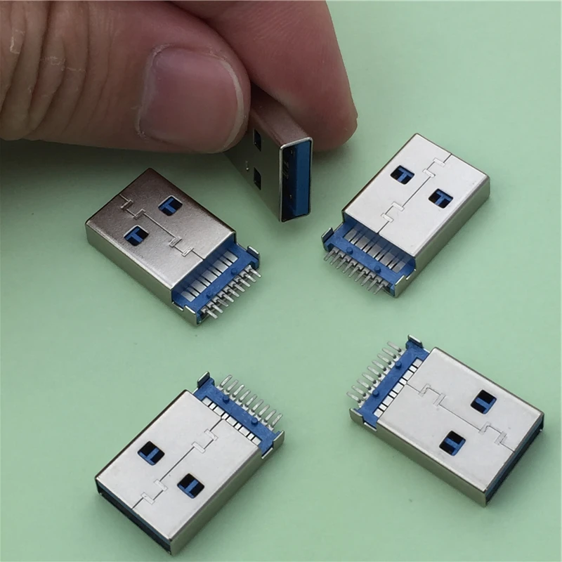 

5pcs/lot USB 3.0 A Type Male Plug Connector G47 for High-speed Data Transmission