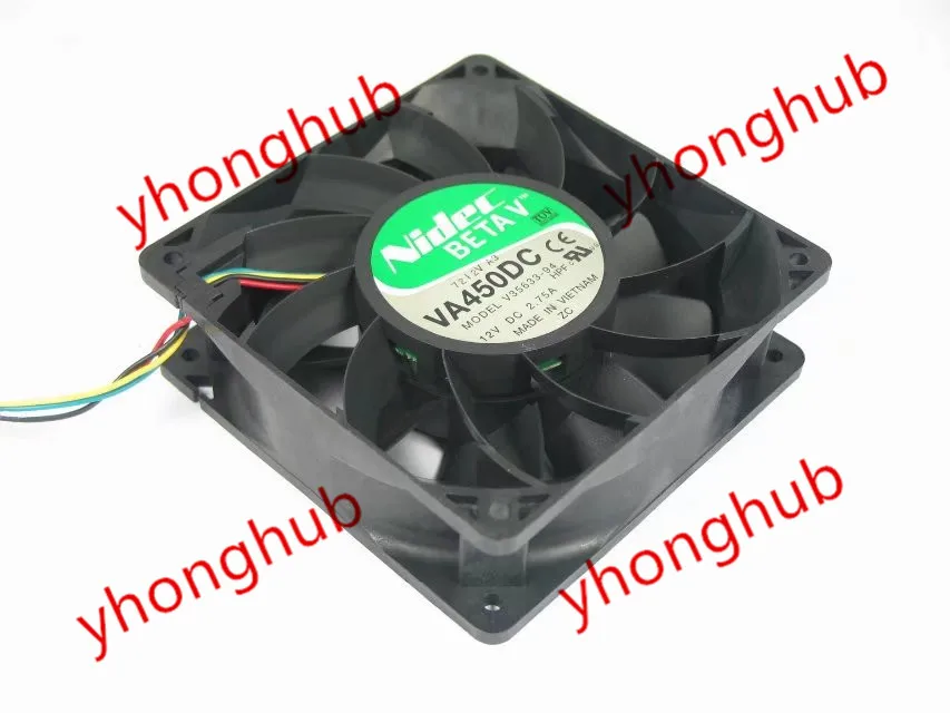 

Nidec VA450DC V35633-94 HPF DC 12V 2.75A 120x120x38mm Server Cooling Fan