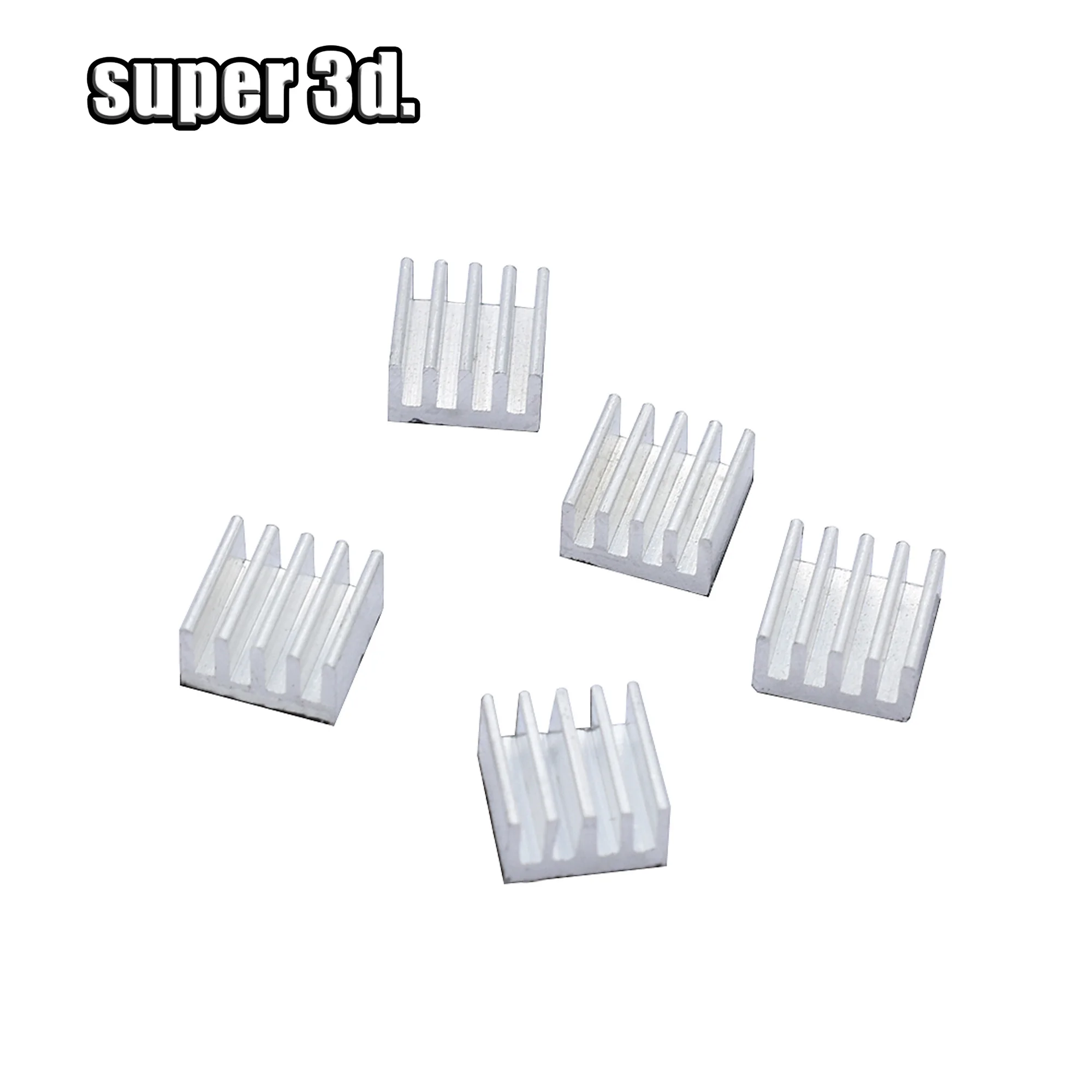 5/10pcs Stepper Driver A4988 Heatsink Aluminum Silver Heat Sink For 3D Printer Multiple options