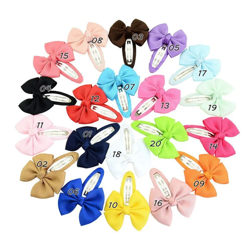 

MengNa 20 Color 60pcs Grosgrain Boutique Ribbon Bows with Bobby Pin for Hair Clips Hair Pins Hair Accessories