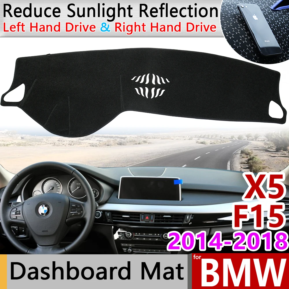 for BMW X5 F15 2014 2015 2016 2017 2018 Anti-Slip Mat Dashboard Cover Pad Shade Dashmat Protect Carpet Accessories X5M Cape Rug
